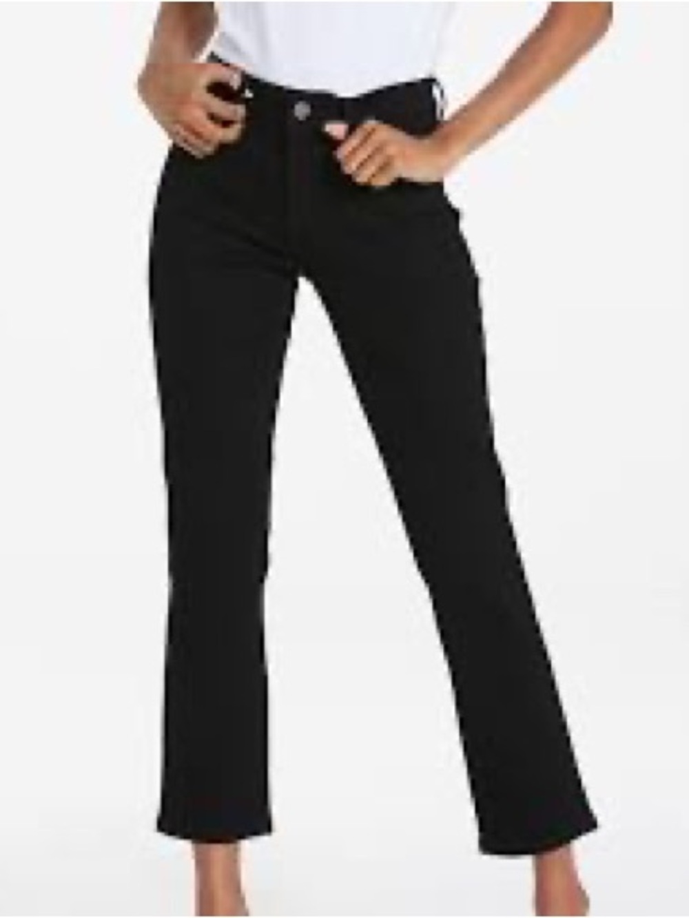 Dear John straight ankle length black jean